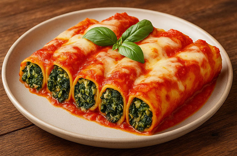 Cannelloni Ricotta E Spinac