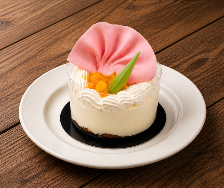 Mango Baked Cheesecake